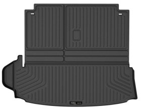 Toyota Highlander Floor Mats - Rear 2nd Row Cargo - Husky Liners - Weatherbeater - Black - `20-`24 Toyota Highlander Floor Mats - Rear 2nd Row Cargo - Husky Liners - Weatherbeater - Black - `20-`24